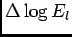 $\Delta\log{E_l}$